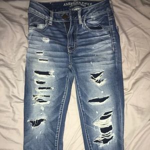 american eagle cropped jeans